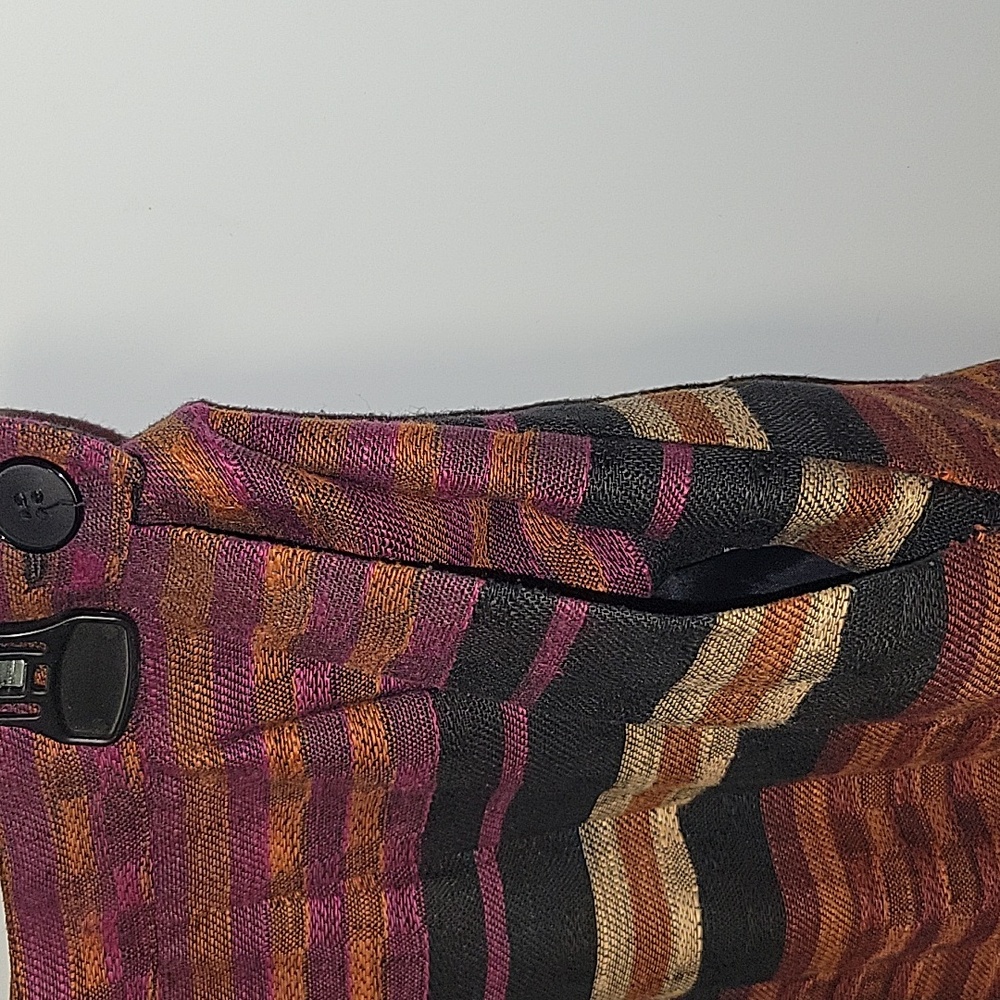 Women's Prophecy Size 10 Rust/Black/Maroon Lined Midi Skirt *Dry Clean Only* - Picture 5 of 8